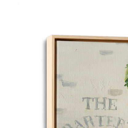 [Color:American Maple], Picture of art in a American Maple frame at an angle