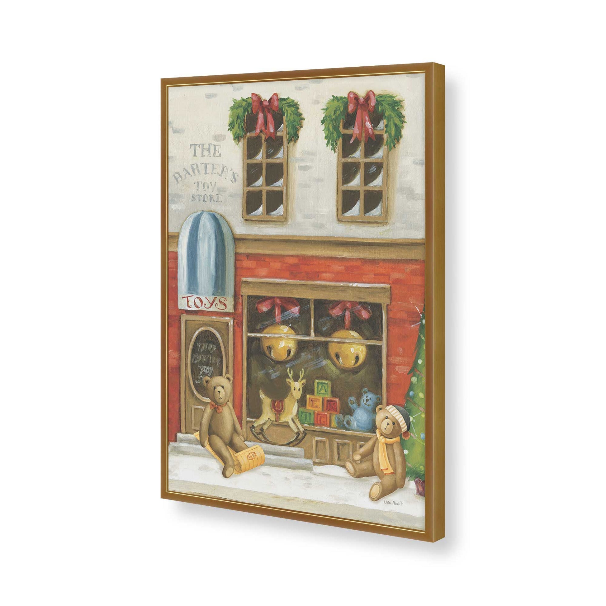 [Color:Polished Gold], Picture of art in a Polished Gold frame of the corner