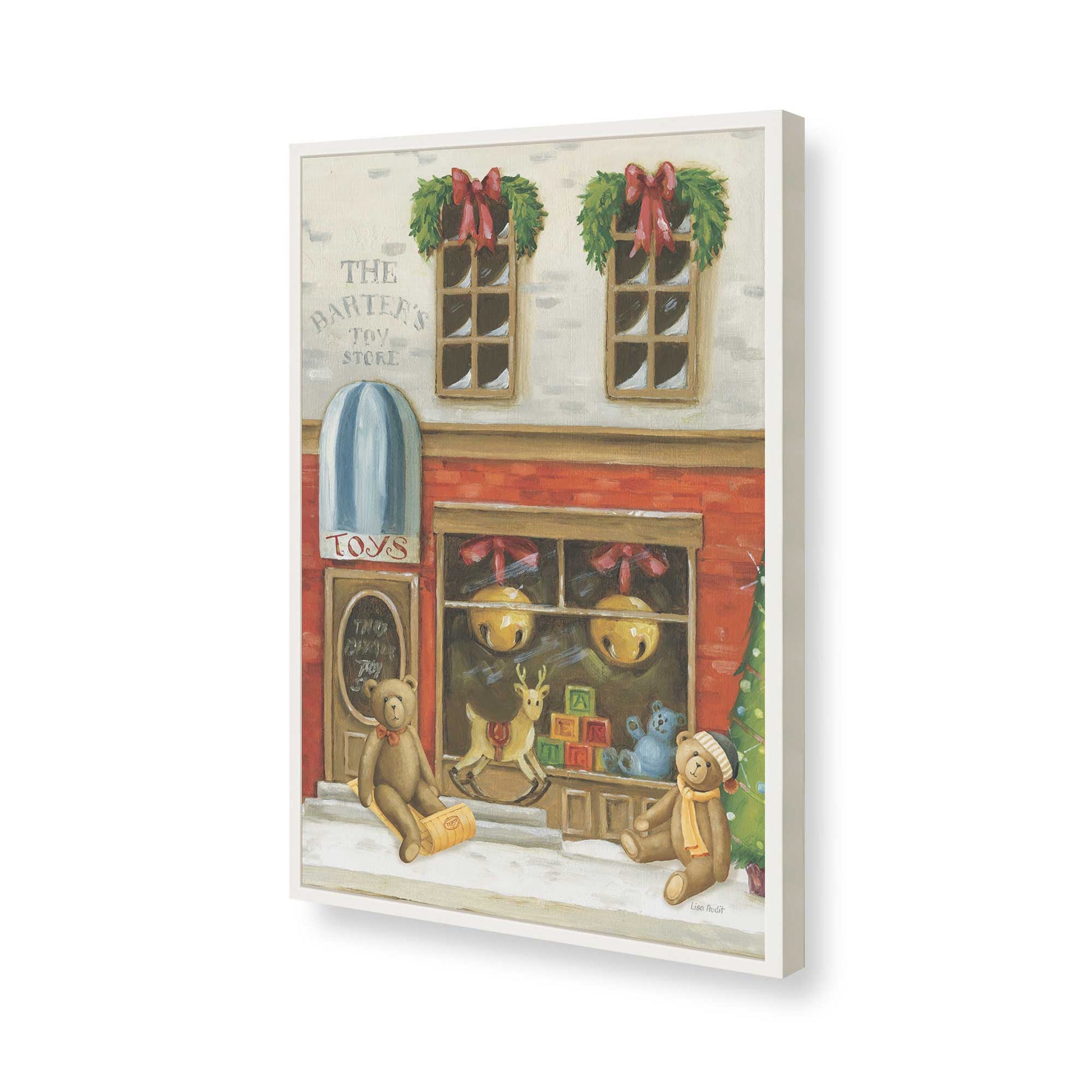 [Color:Opaque White], Picture of art in a Opaque White frame of the corner