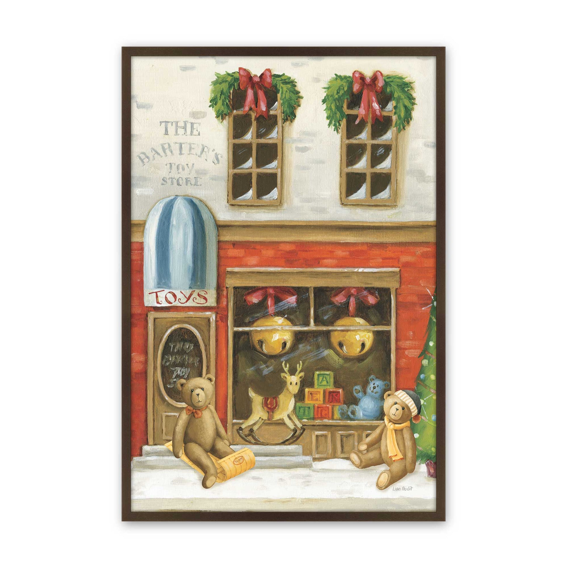 [Color:Brown], Picture of art in a Brown frame