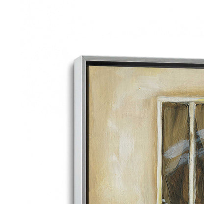 [Color:Polished Chrome], Picture of art in a Polished Chrome frame at an angle
