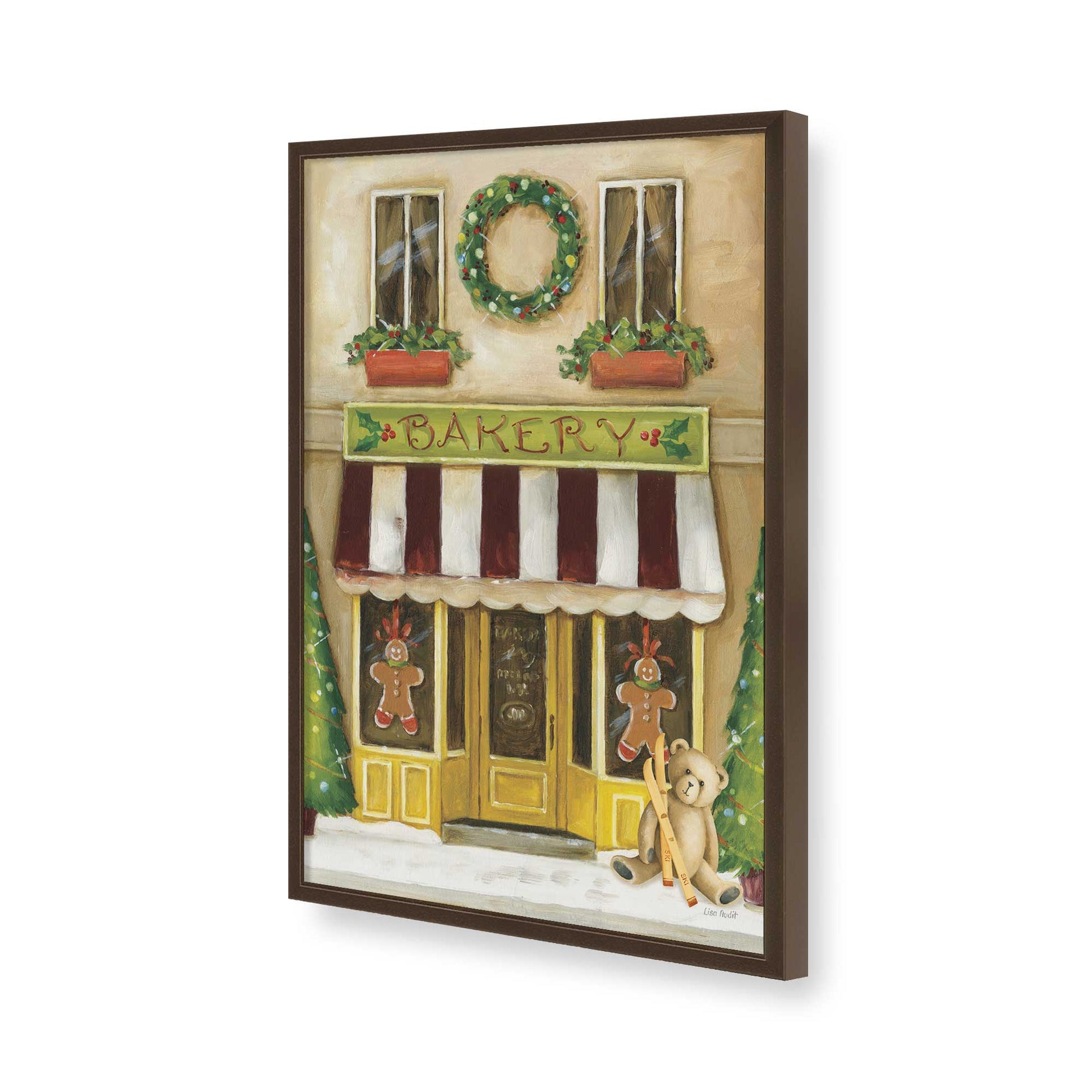 [Color:Belvinder Brown], Picture of art in a Belvinder Brown frame of the corner