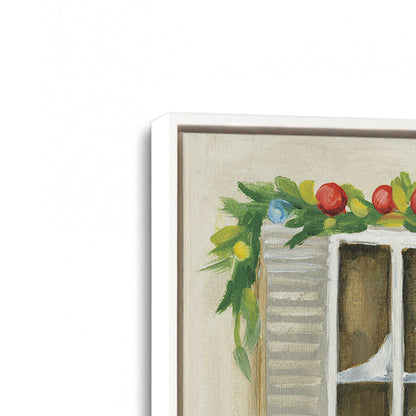 [Color:Opaque White], Picture of art in a White frame at an angle