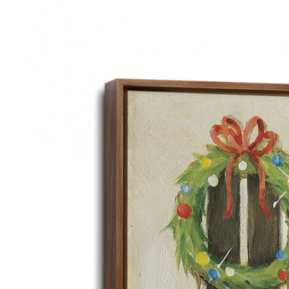 [Color:Walnut], Picture of art in a Walnut frame at an angle