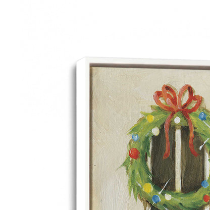 [Color:Opaque White], Picture of art in a White frame at an angle