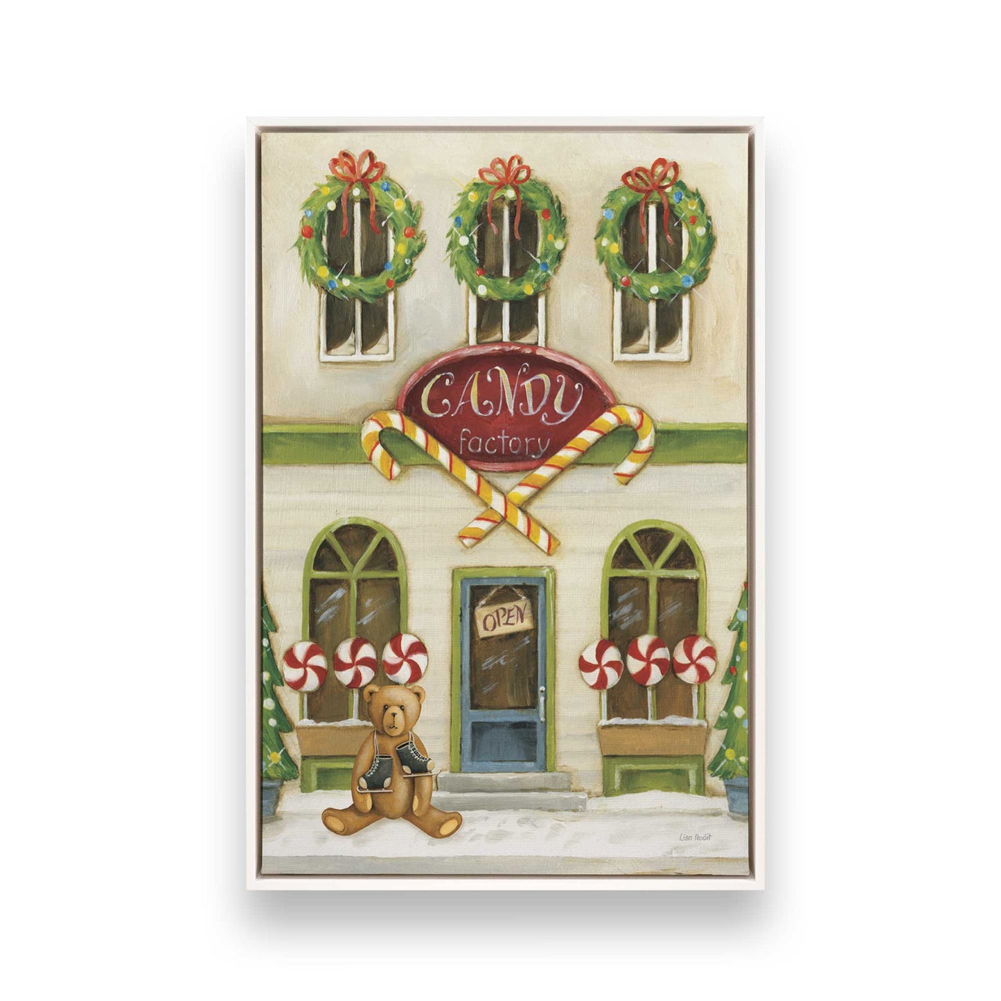 [Color:Opaque White], Picture of art in a White frame