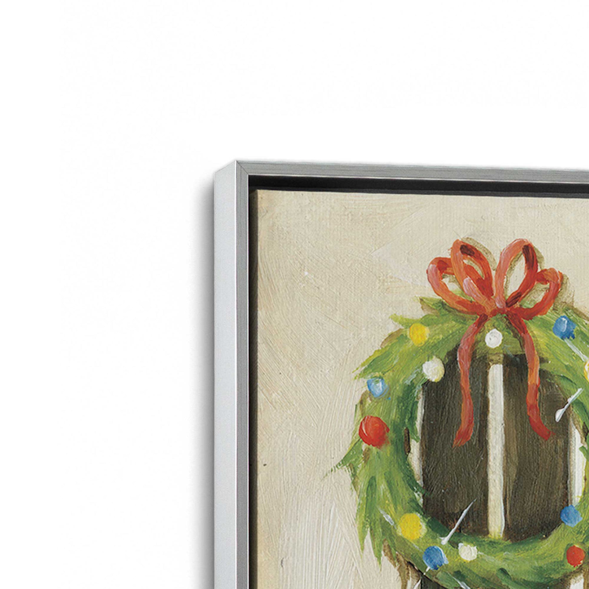 [Color:Polished Chrome], Picture of art in a Polished Chrome frame at an angle