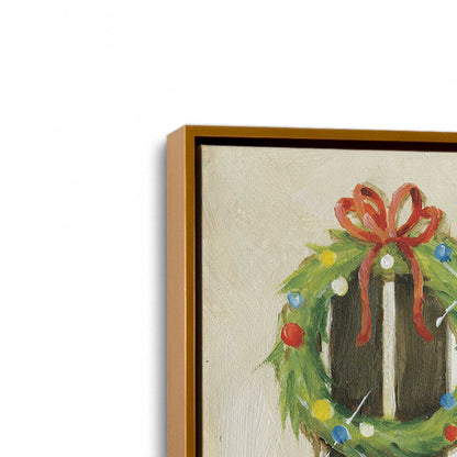 [Color:Polished Gold], Picture of art in a Polished Gold frame at an angle