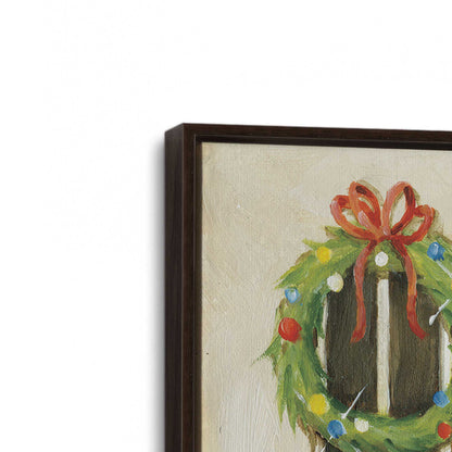 [Color:Espresso], Picture of art in a Espresso frame at an angle