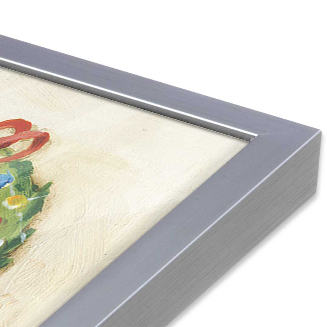 [Color:Polished Chrome], Picture of art in a Polished Chrome frame at an angle