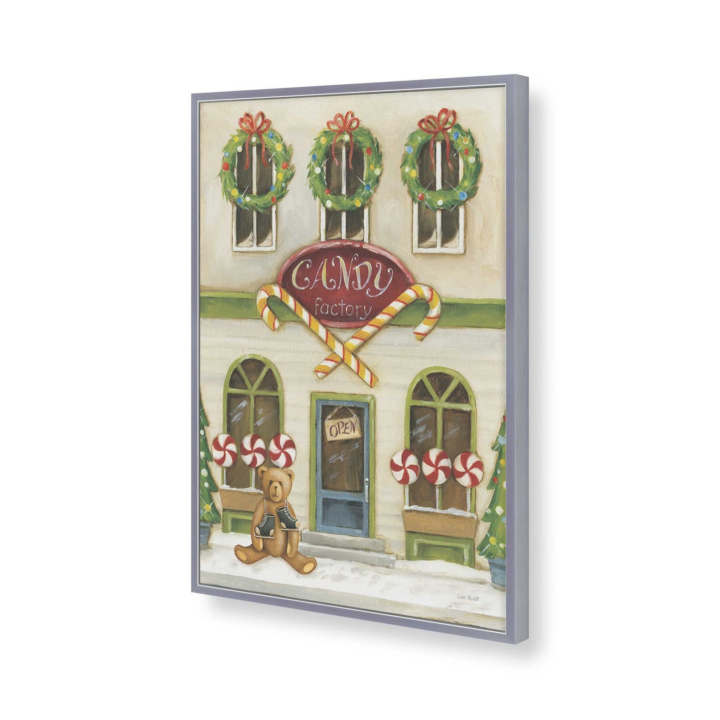 [Color:Polished Chrome], Picture of art in a Polished Chrome frame of the corner