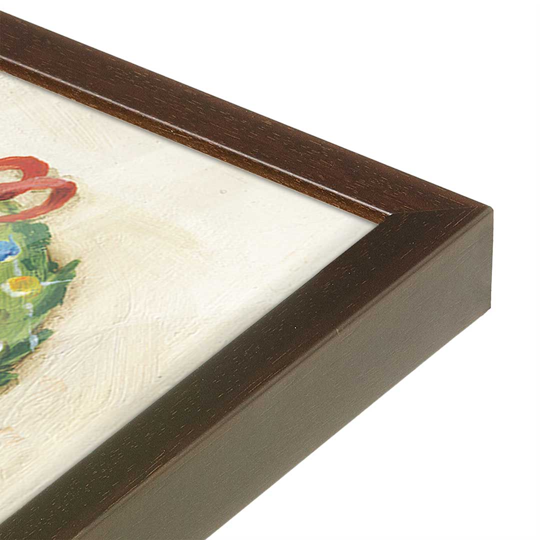 [Color:Belvinder Brown], Picture of art in a Belvinder Brown frame at an angle