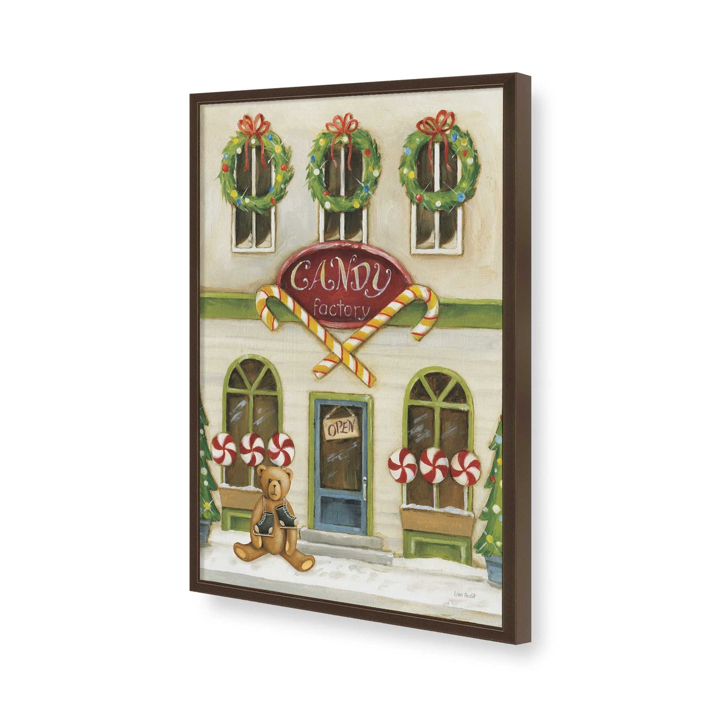 [Color:Belvinder Brown], Picture of art in a Belvinder Brown frame of the corner