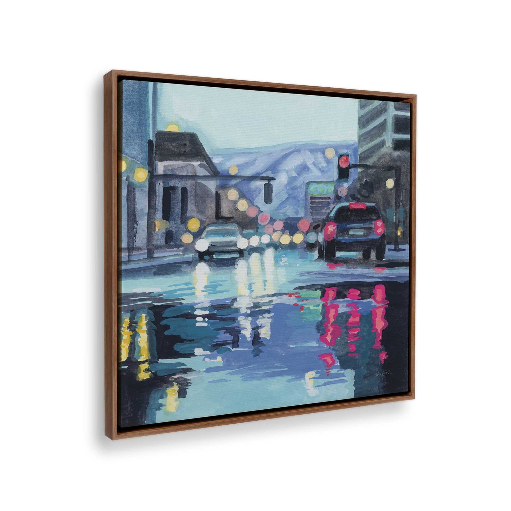 [Color:Walnut], Picture of the corner of the art