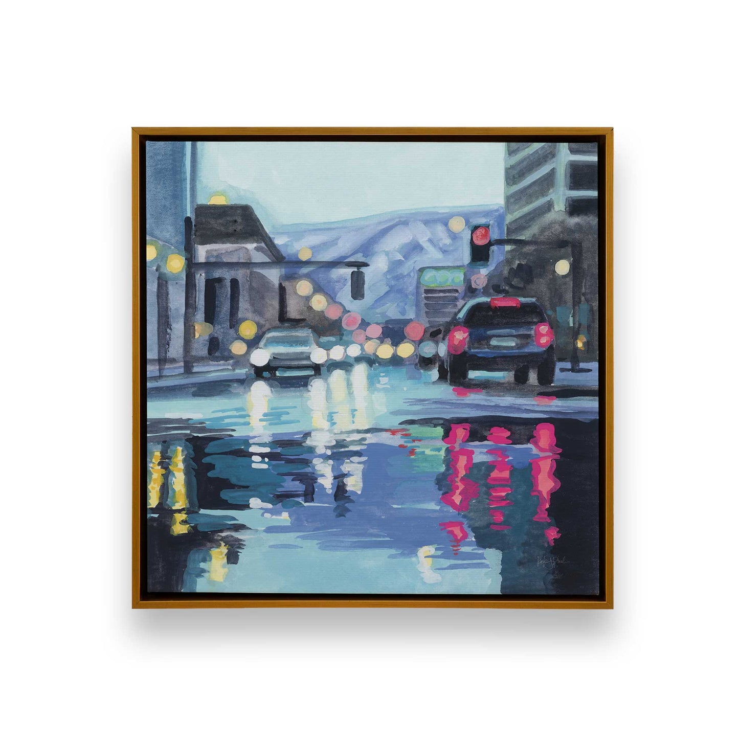 [Color:Polished Gold], Picture of art in a Polished Gold frame