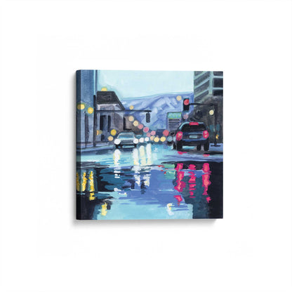 [Color:Stretched Canvas], Picture of art at an angle