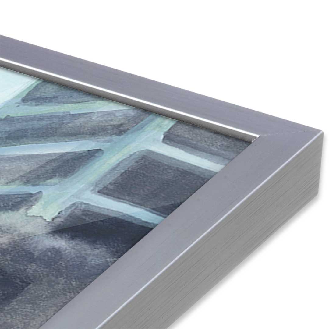 [Color:Polished Chrome], Picture of art in a Polished Chrome frame at an angle