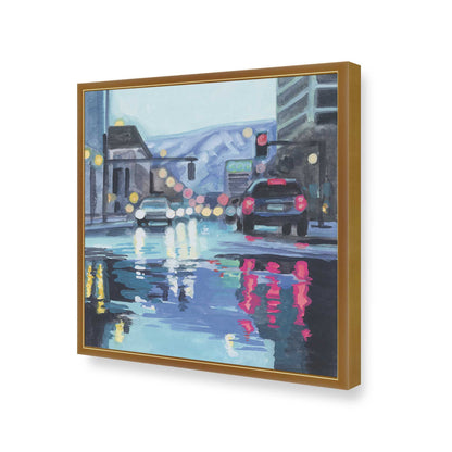 [Color:Polished Gold], Picture of art in a Polished Gold frame of the corner