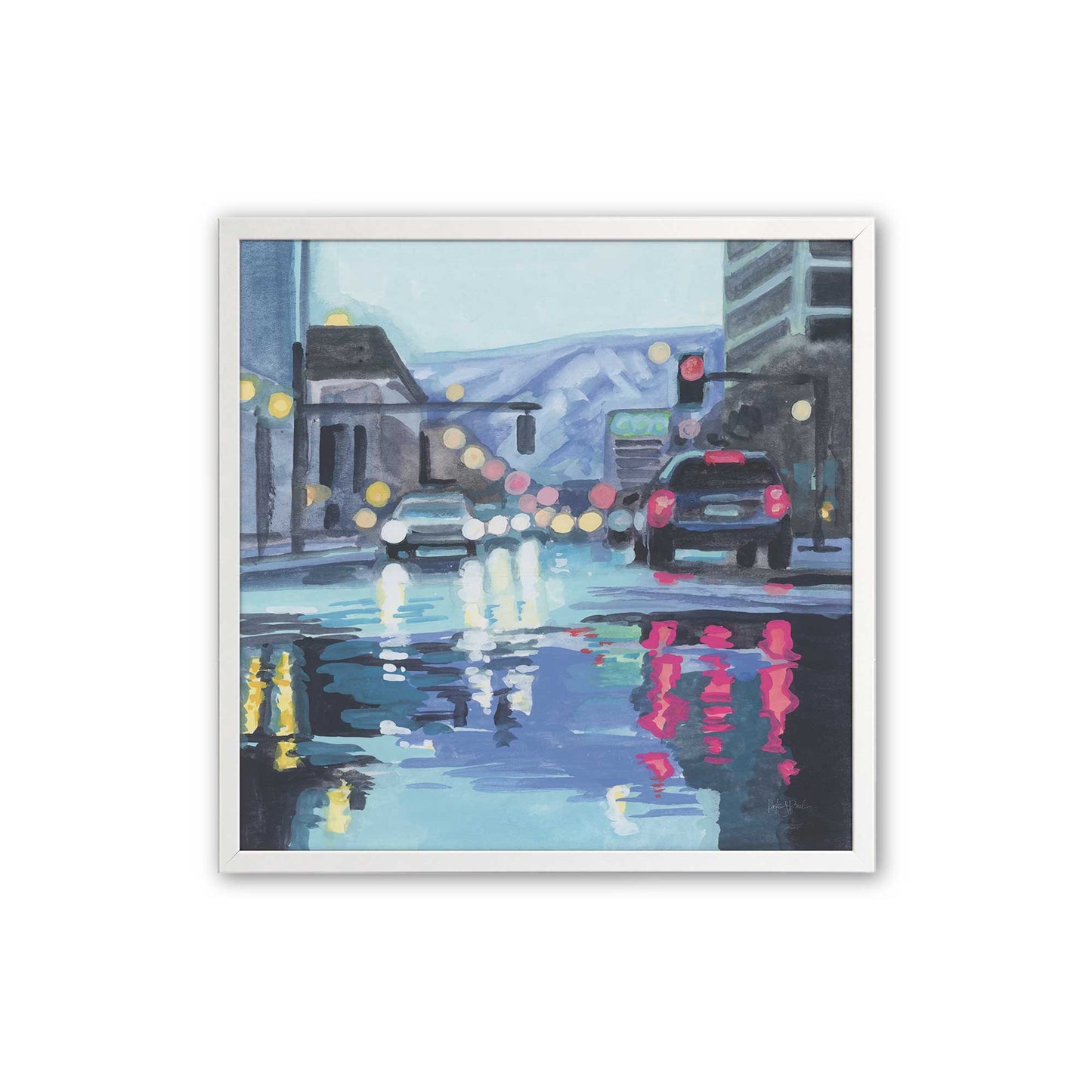 [Color:Opaque White], Picture of art in a Opaque White frame