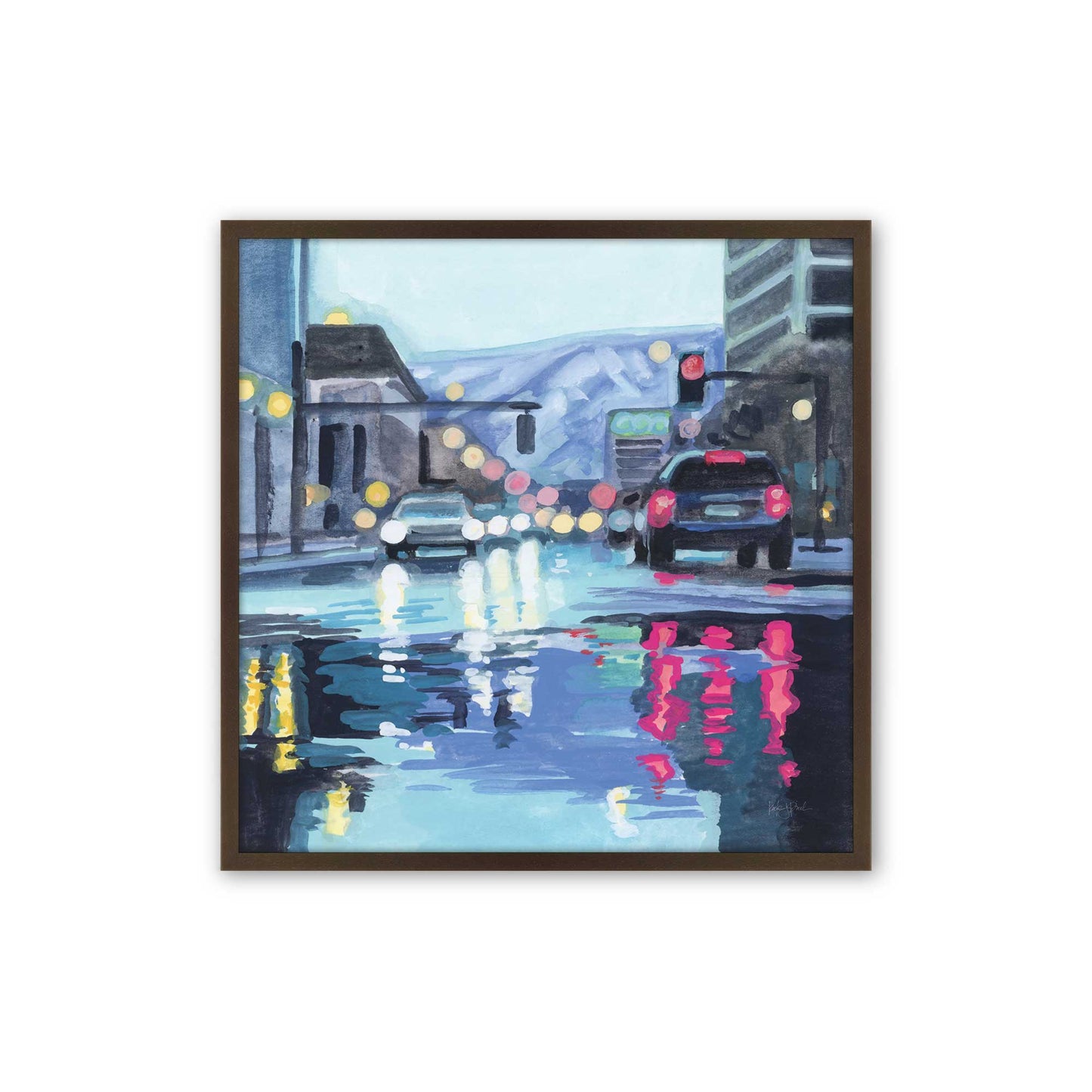 [Color:Espresso], Picture of art in a Espresso frame