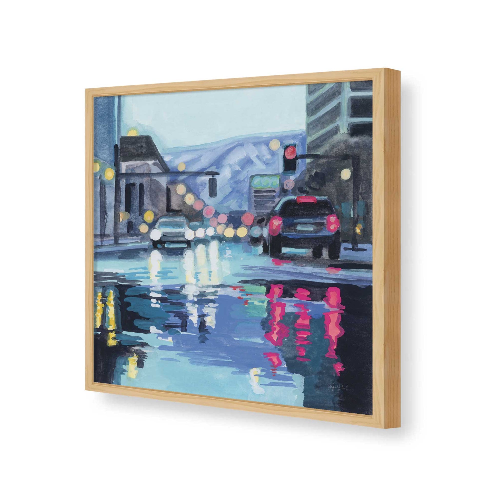 [Color:Espresso], Picture of art in a Espresso frame of the corner