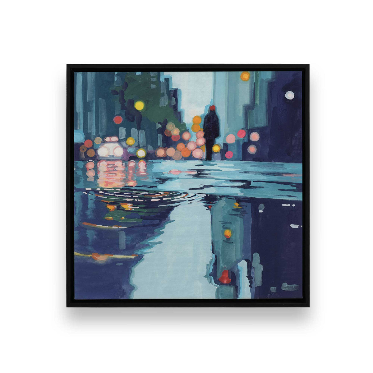 [Color:Satin Black], Picture of art in a Satin Black frame