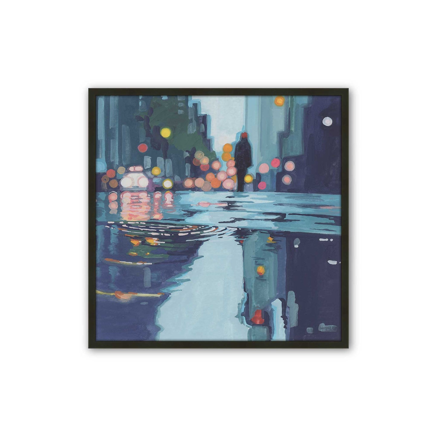 [Color:Satin Black], Picture of art in a Satin Black frame