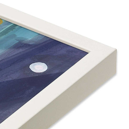 [Color:Opaque White], Picture of art in a Opaque White frame at an angle