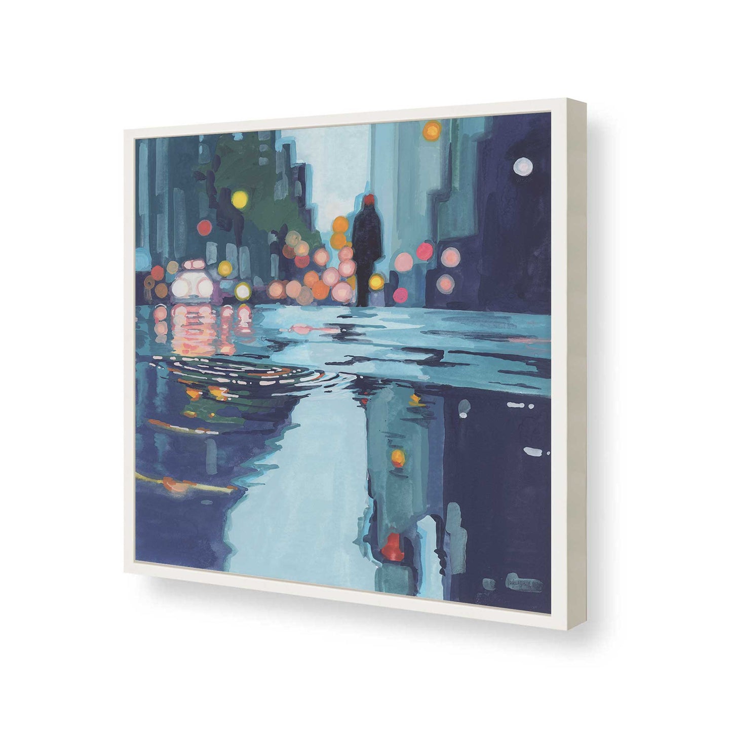 [Color:Opaque White], Picture of art in a Opaque White frame of the corner