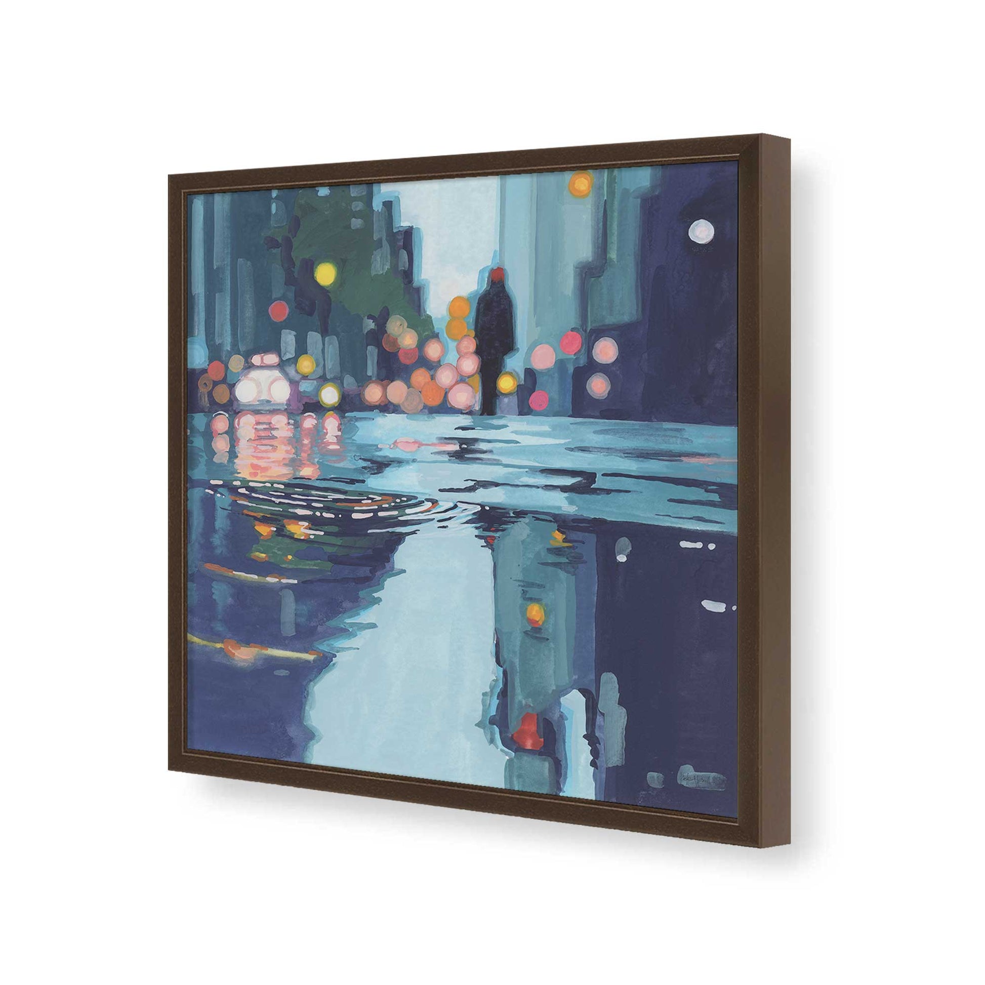 [Color:Espresso], Picture of art in a Espresso frame of the corner