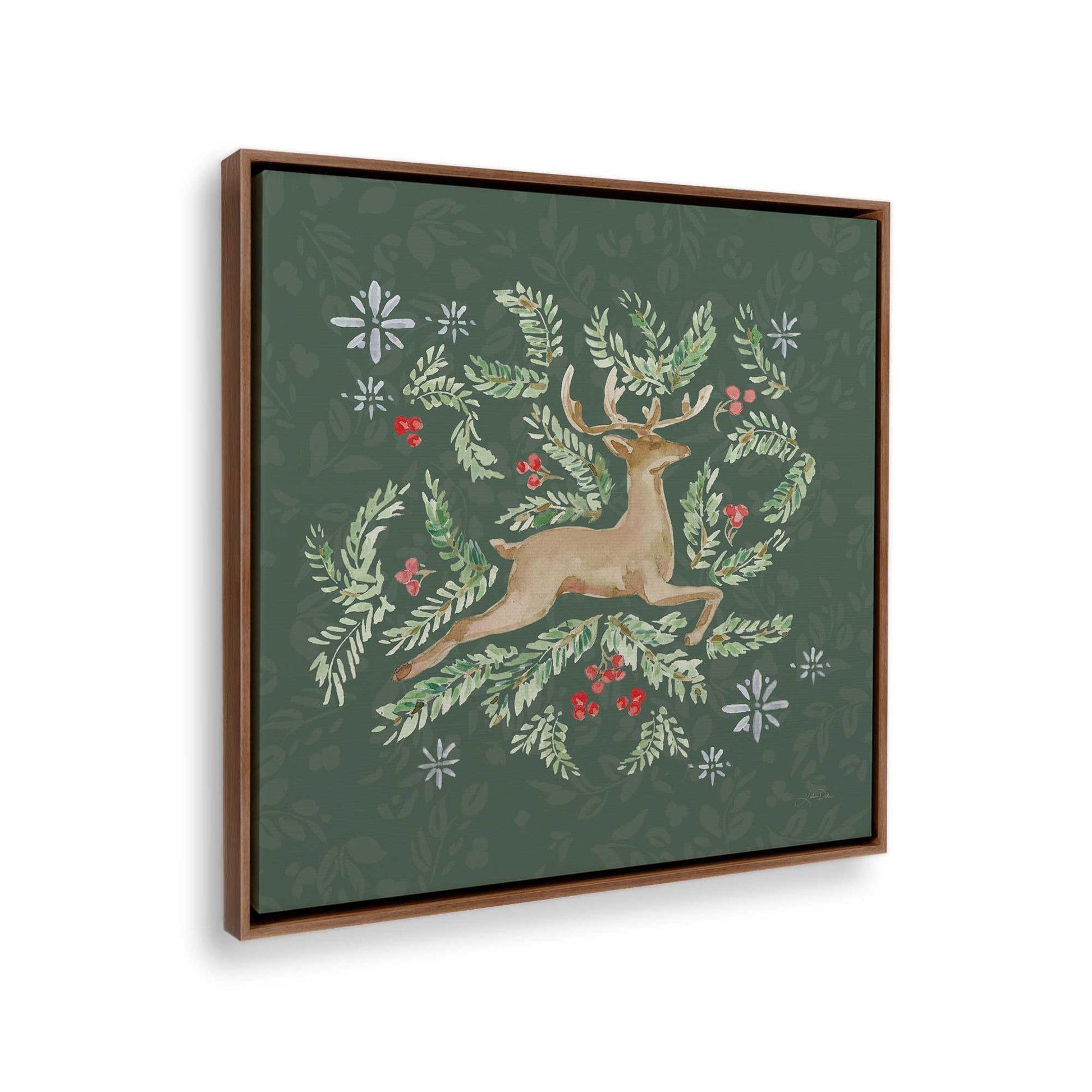 [Color:Walnut], Picture of the corner of the art