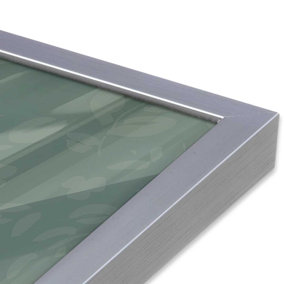 [Color:Opaque White], Picture of art in a Opaque White frame at an angle