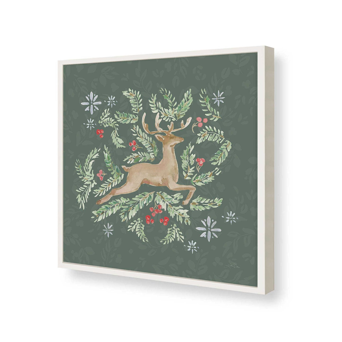 [Color:Opaque White], Picture of art in a Opaque White frame of the corner