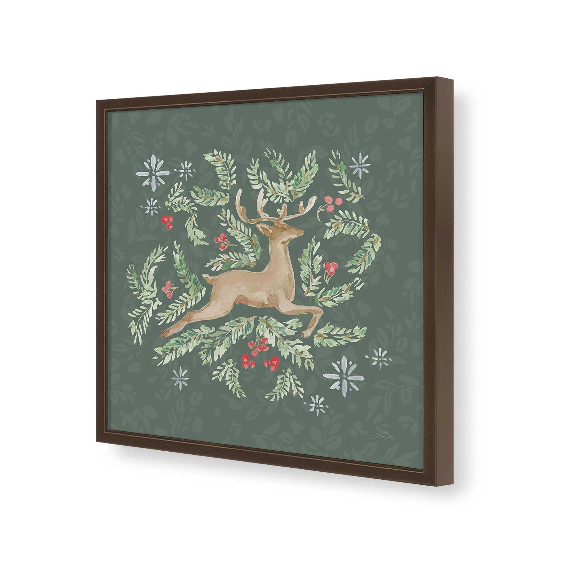 [Color:Espresso], Picture of art in a Espresso frame of the corner