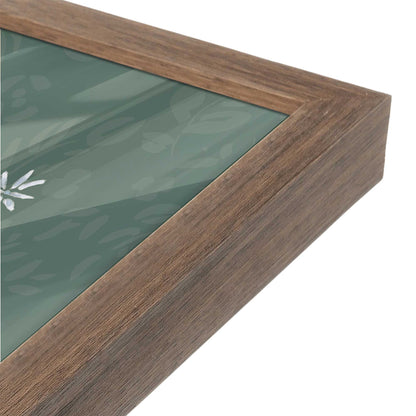 [Color:Walnut], Picture of art in a Walnut frame at an angle