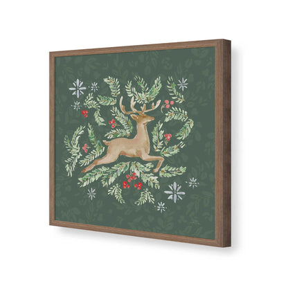 [Color:Walnut], Picture of art in a Walnut frame of the corner