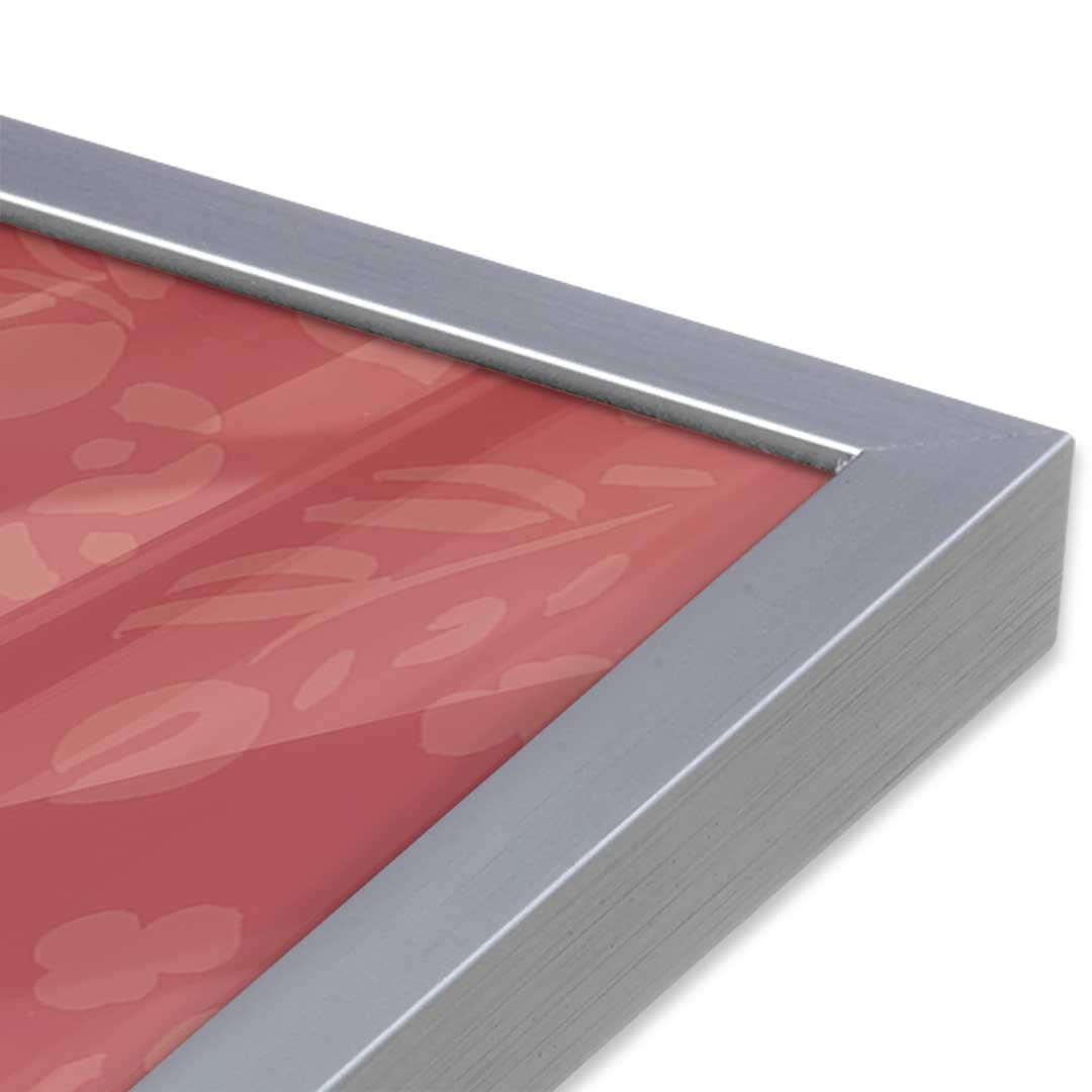 [Color:Polished Chrome], Picture of art in a Polished Chrome frame at an angle