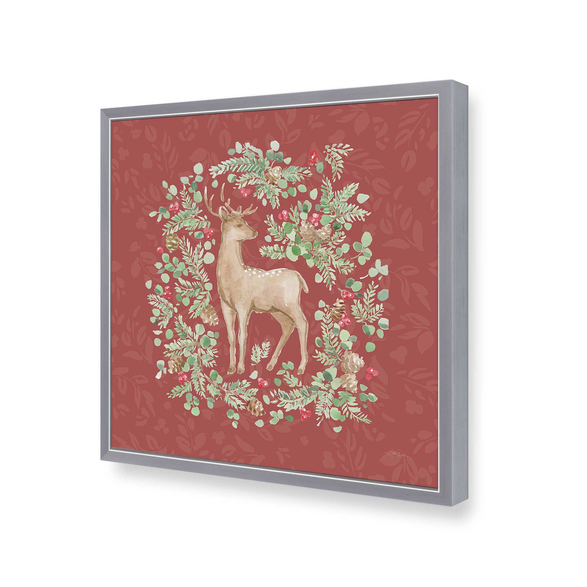 [Color:Polished Chrome], Picture of art in a Polished Chrome frame of the corner