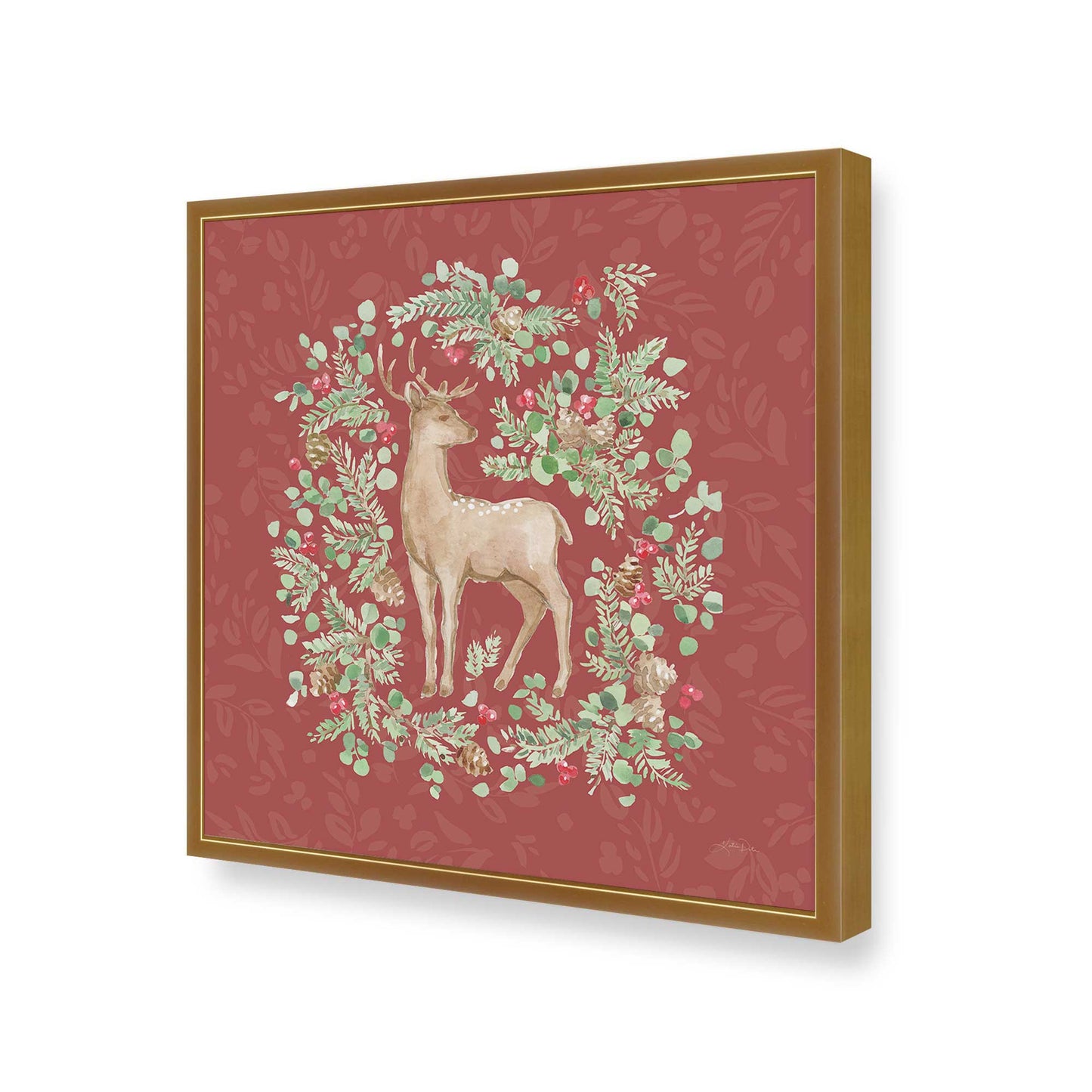 [Color:Polished Gold], Picture of art in a Polished Gold frame of the corner