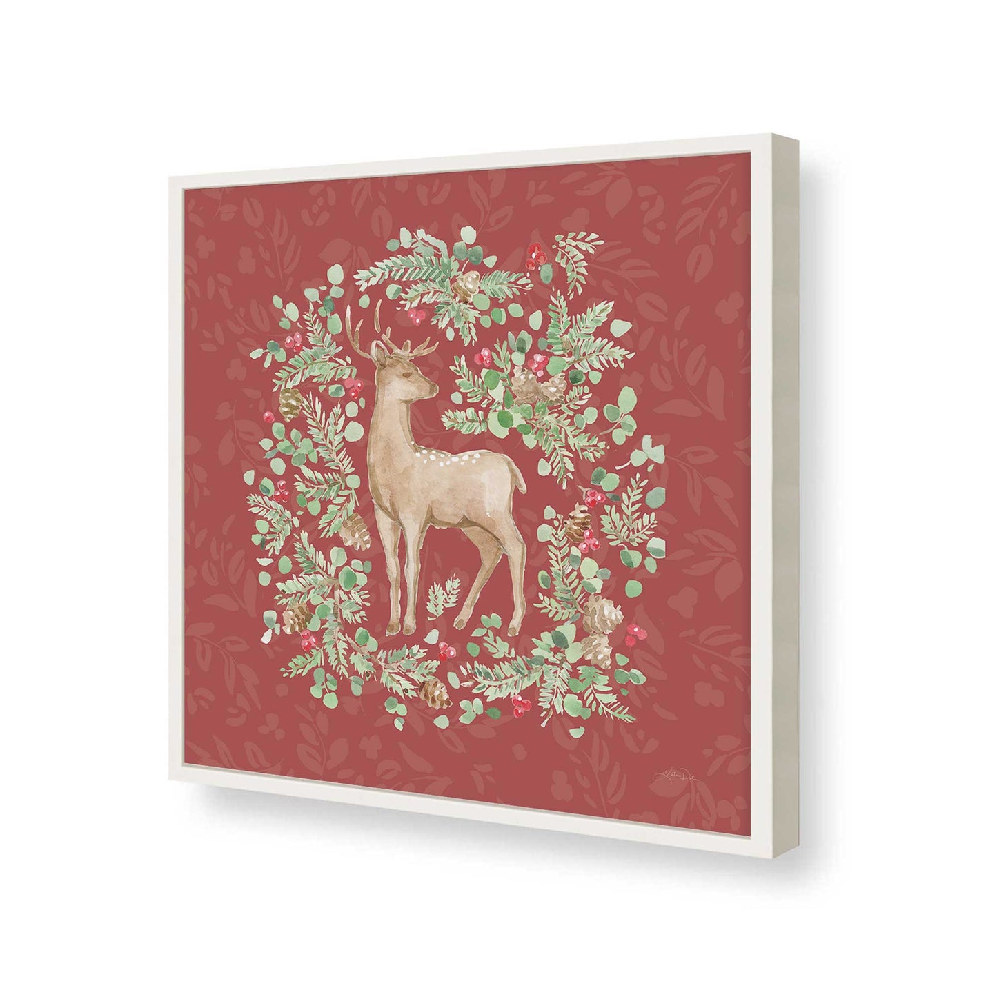 [Color:Opaque White], Picture of art in a Opaque White frame of the corner