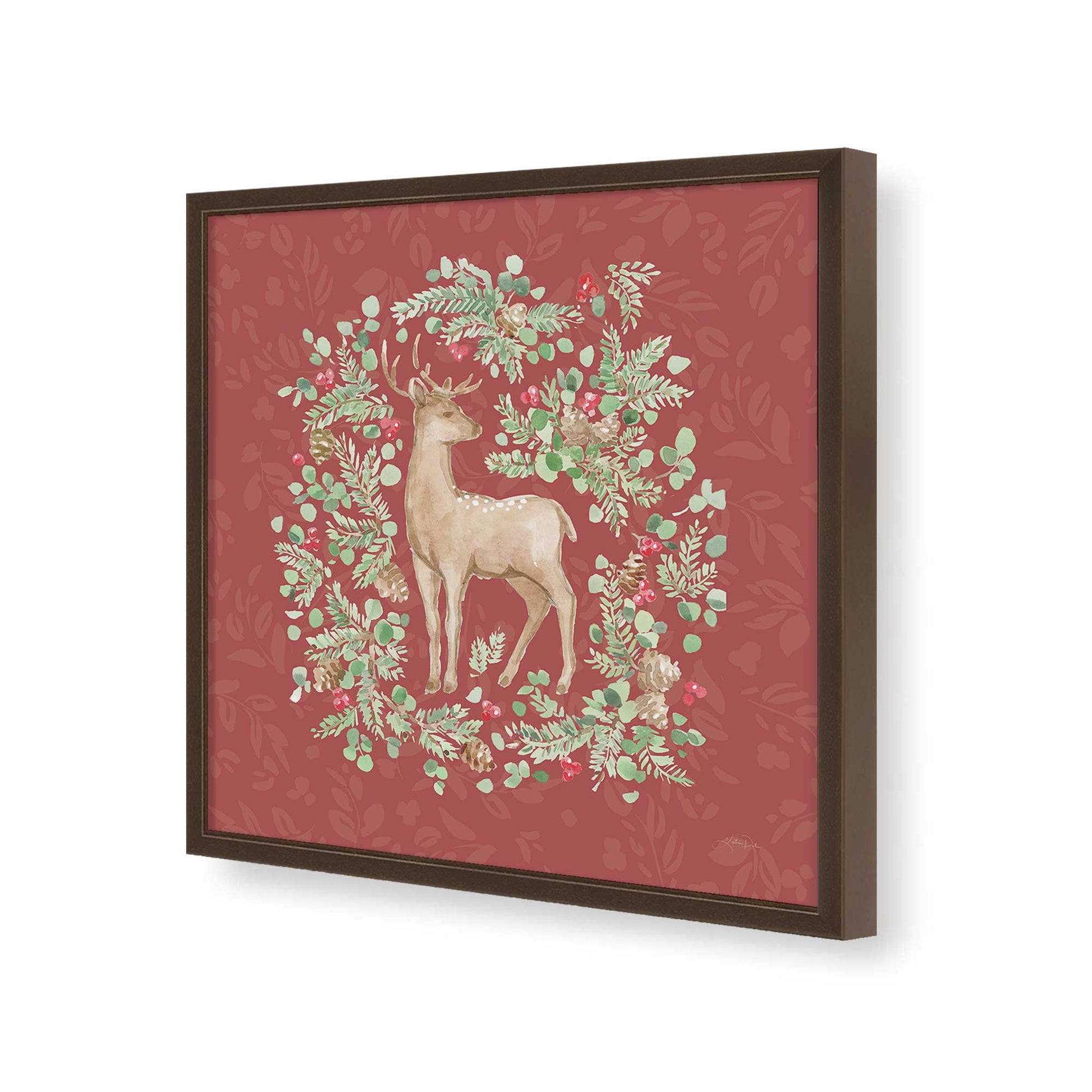 [Color:Espresso], Picture of art in a Espresso frame of the corner