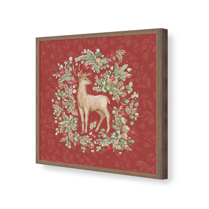 [Color:Walnut], Picture of art in a Walnut frame of the corner