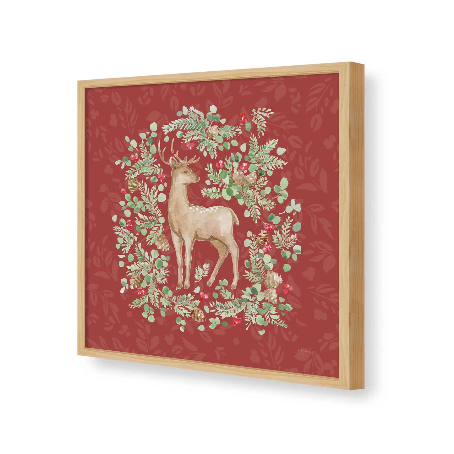 [Color:Espresso], Picture of art in a Espresso frame of the corner