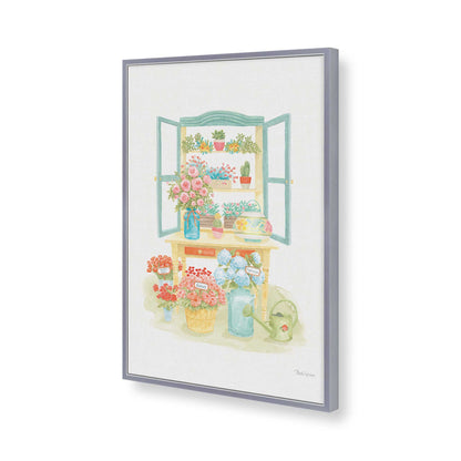 [Color:Polished Chrome], Picture of art in a Polished Chrome frame of the corner