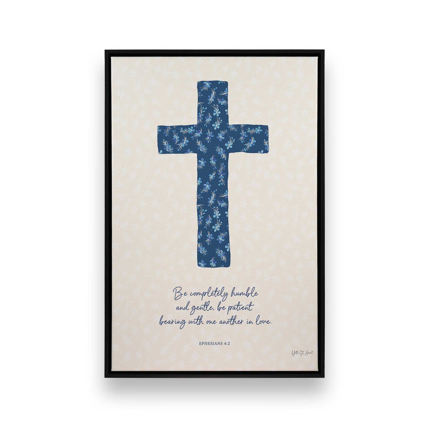 [Color:Satin Black], Picture of art in a Satin Black frame