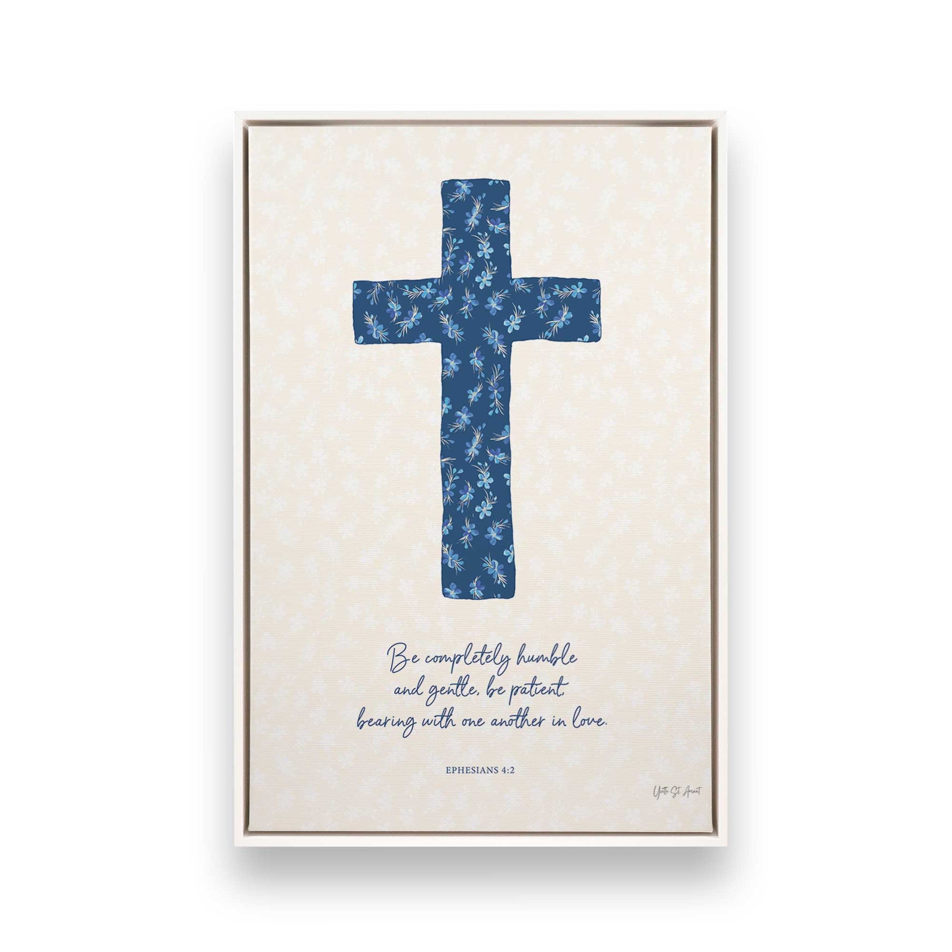 [Color:Opaque White], Picture of art in a White frame