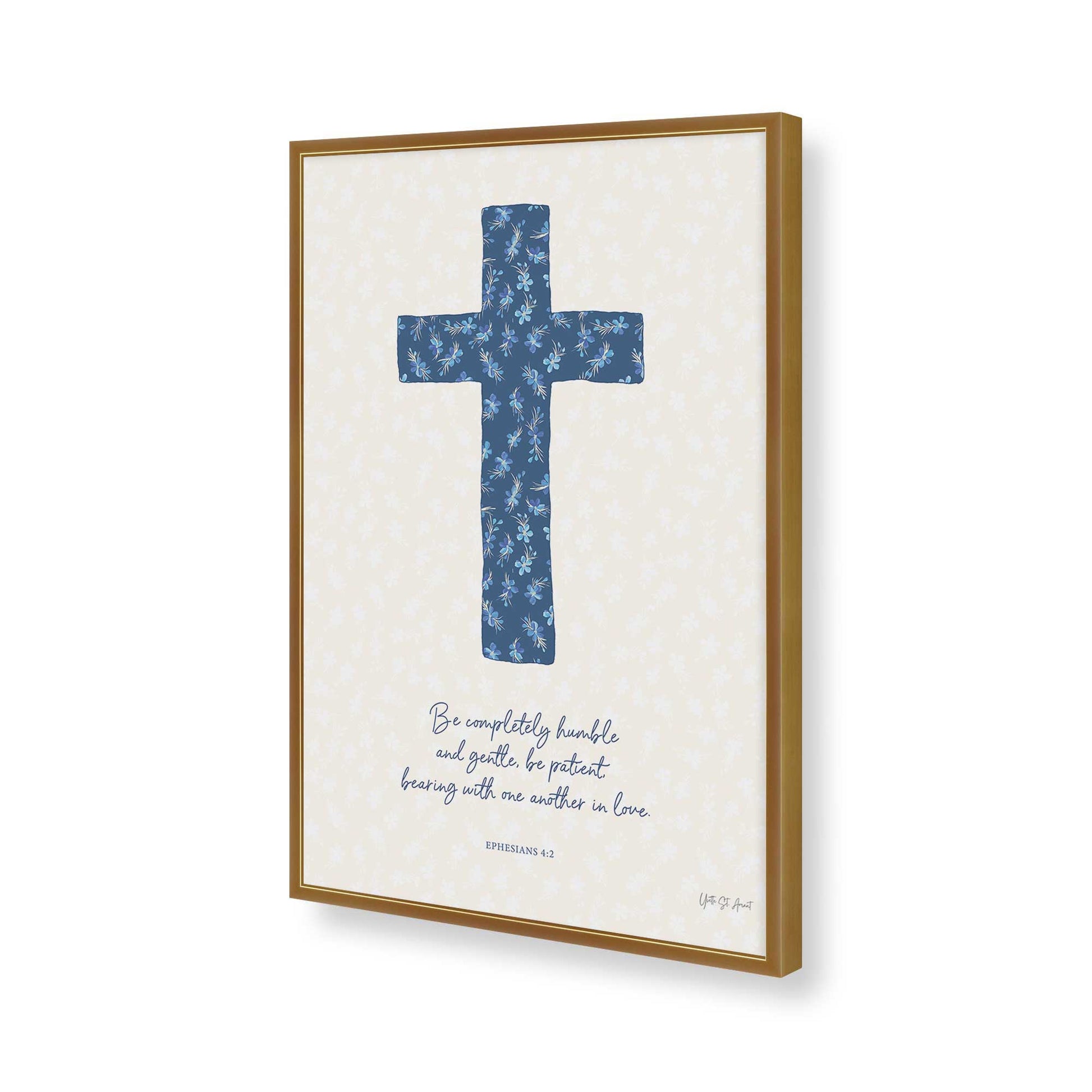 [Color:Polished Gold], Picture of art in a Polished Gold frame of the corner