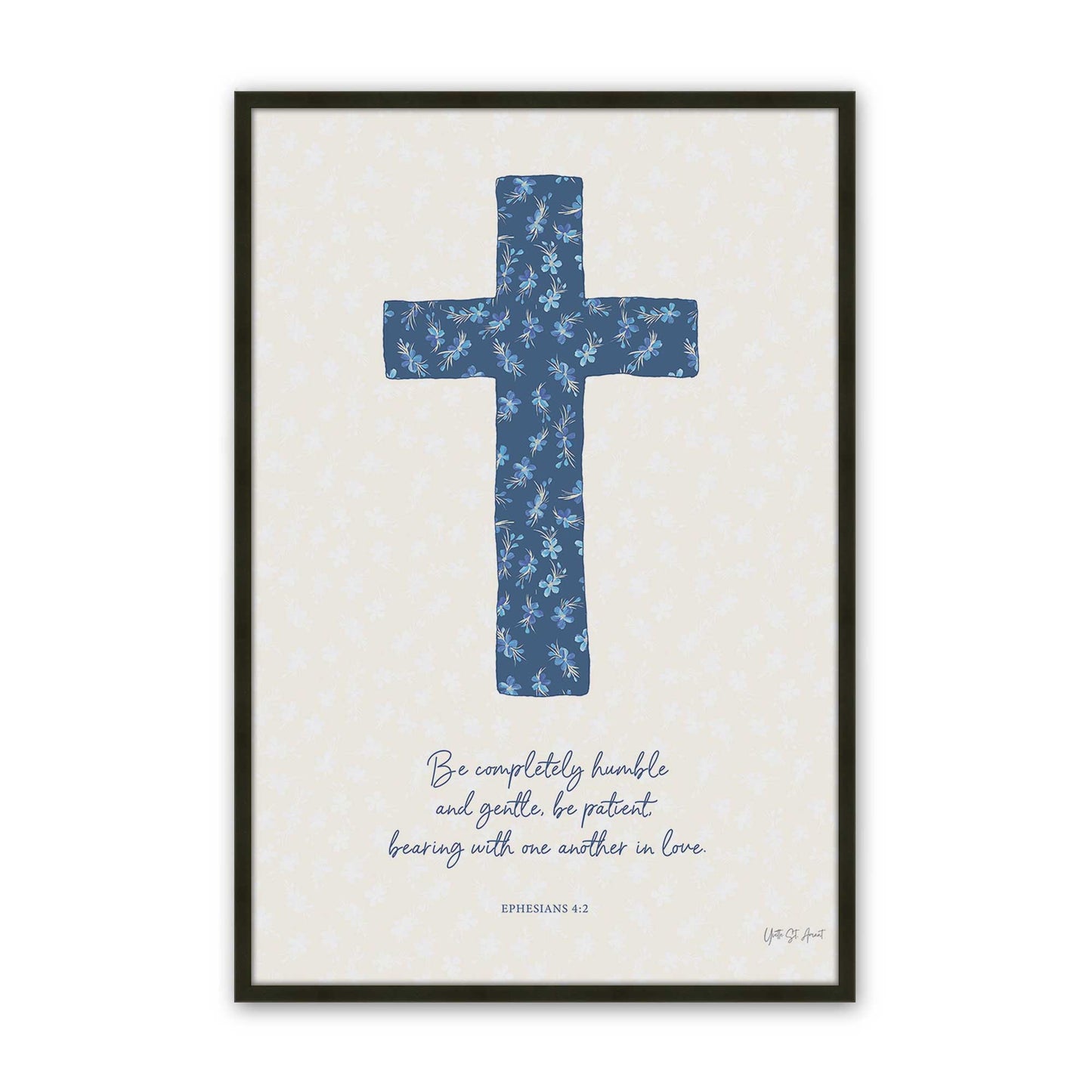 [Color:Satin Black], Picture of art in a Satin Black frame