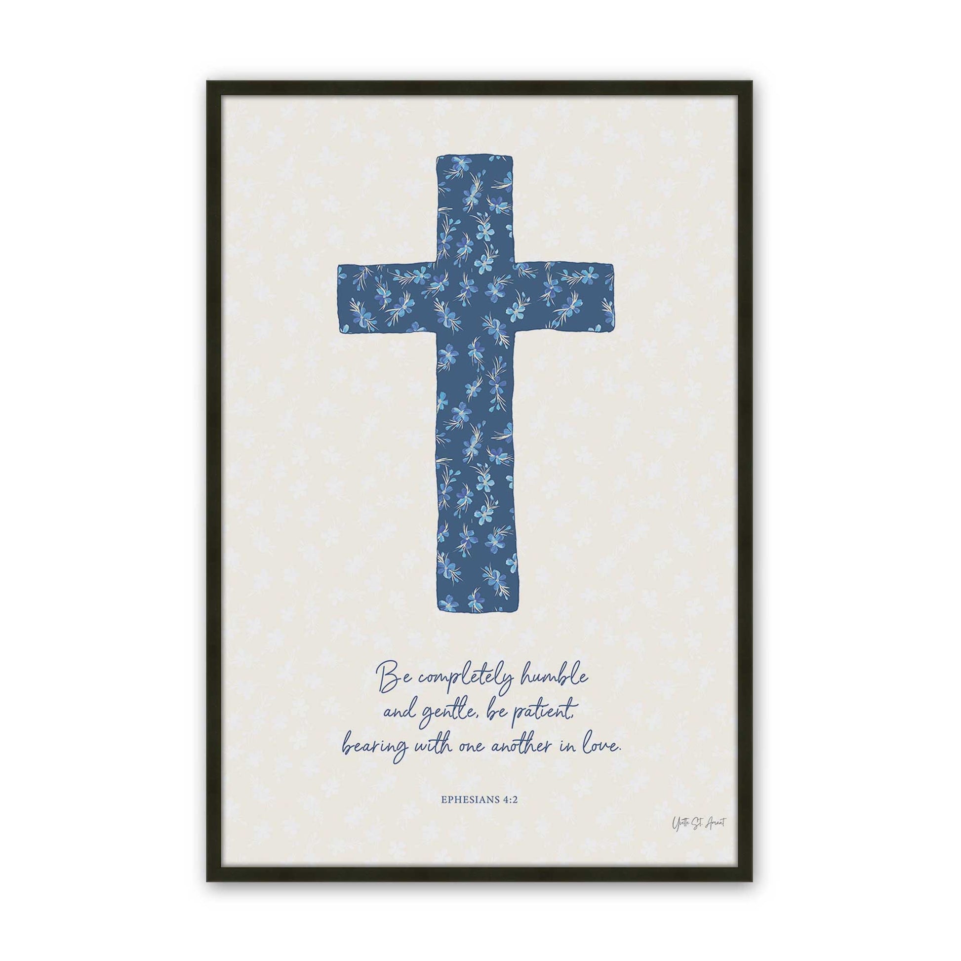 [Color:Satin Black], Picture of art in a Satin Black frame