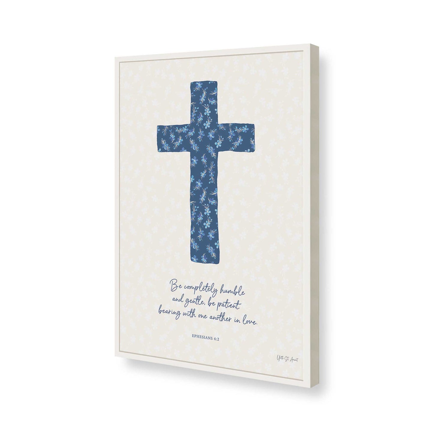 [Color:Opaque White], Picture of art in a Opaque White frame of the corner